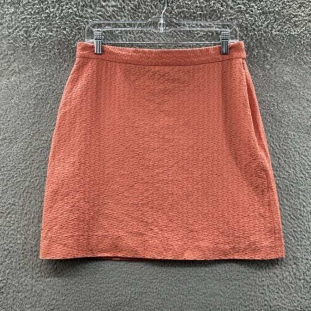 Brooks Brothers Tube Skirt‎ Women's 8 Coral Quatrefoil Tube Skirt Ladies 8